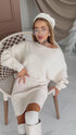 One size sweater dress "RAINFOREST TL220" - LIGHT BEIGE